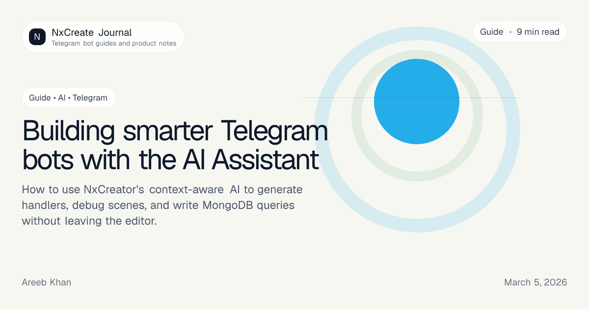 Building smarter Telegram bots with the AI Assistant