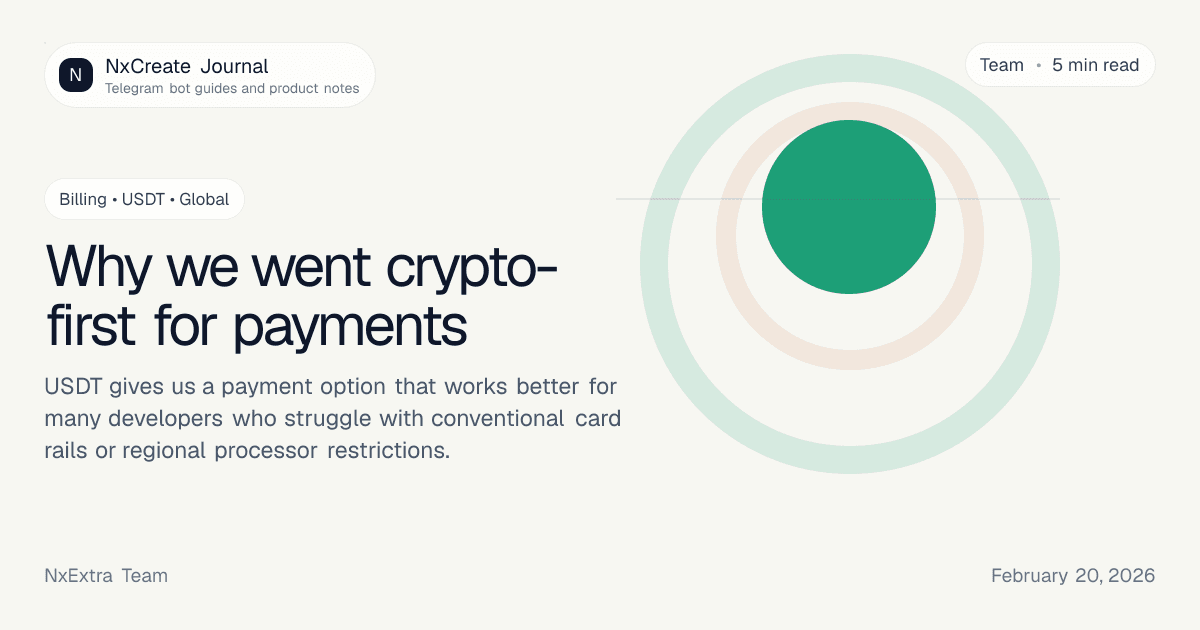 Why we went crypto-first for payments